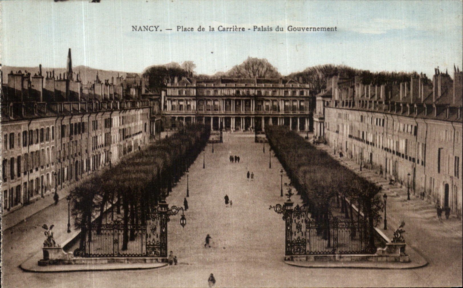 CPA Nancy Place de la Carriere Palais du Gouvernement