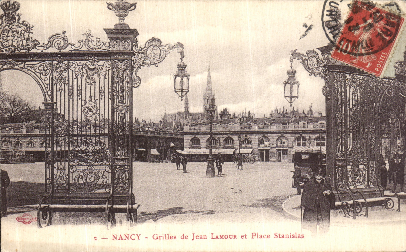 CPA Nancy Grilles de Jean Lamour et Place Stanislas