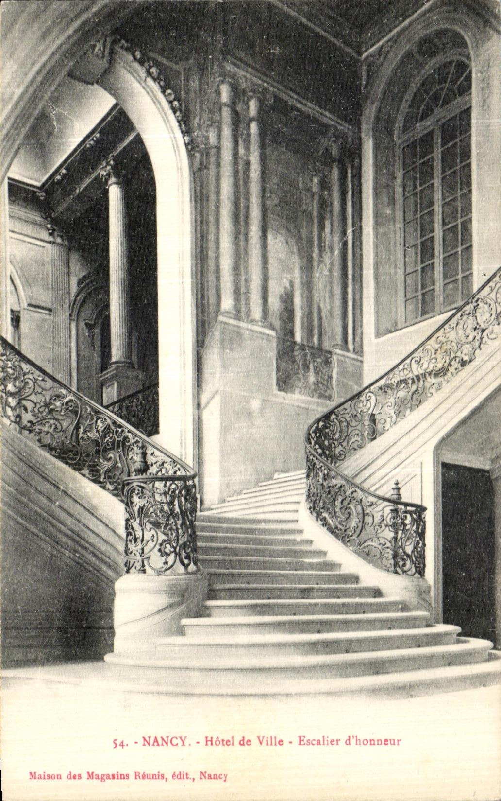 CPA Nancy Hotel de Ville Escalier d honneur