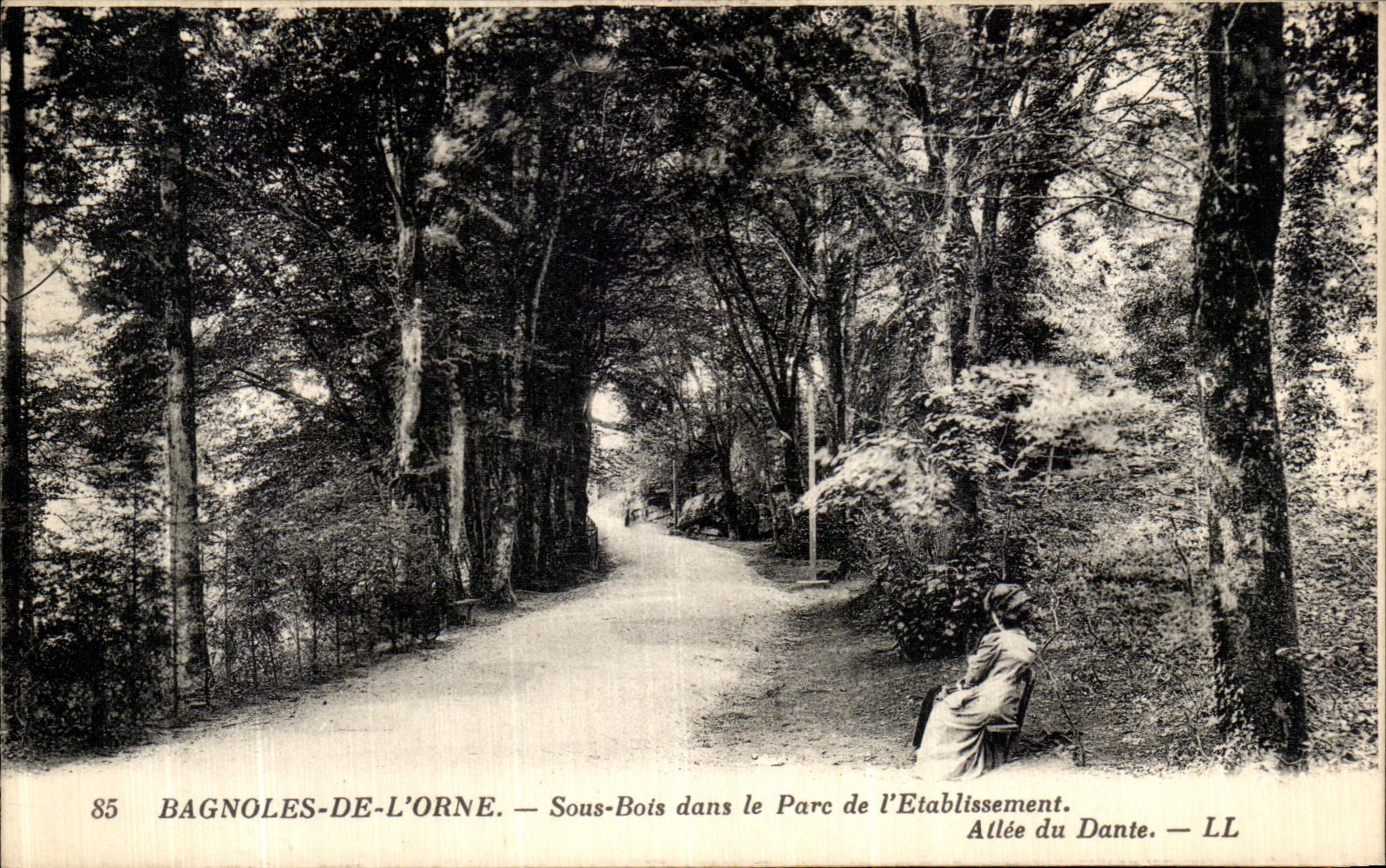 CPA Bagnoles De L Orne Sous Bois dans Le Parc de l Etablissement Allee du Dante