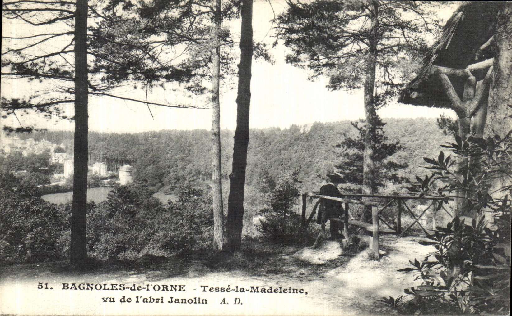 CPA Bagnoles de L Orne Tense la Madeleine Vu de l Abri Janolin