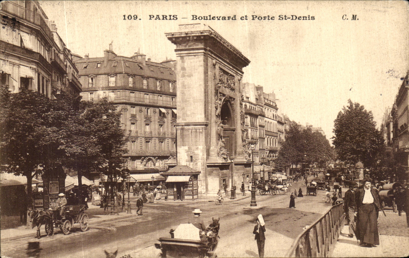 POSTAL Paris Boulevavd de la VENDIMIA y St Denis de Porte