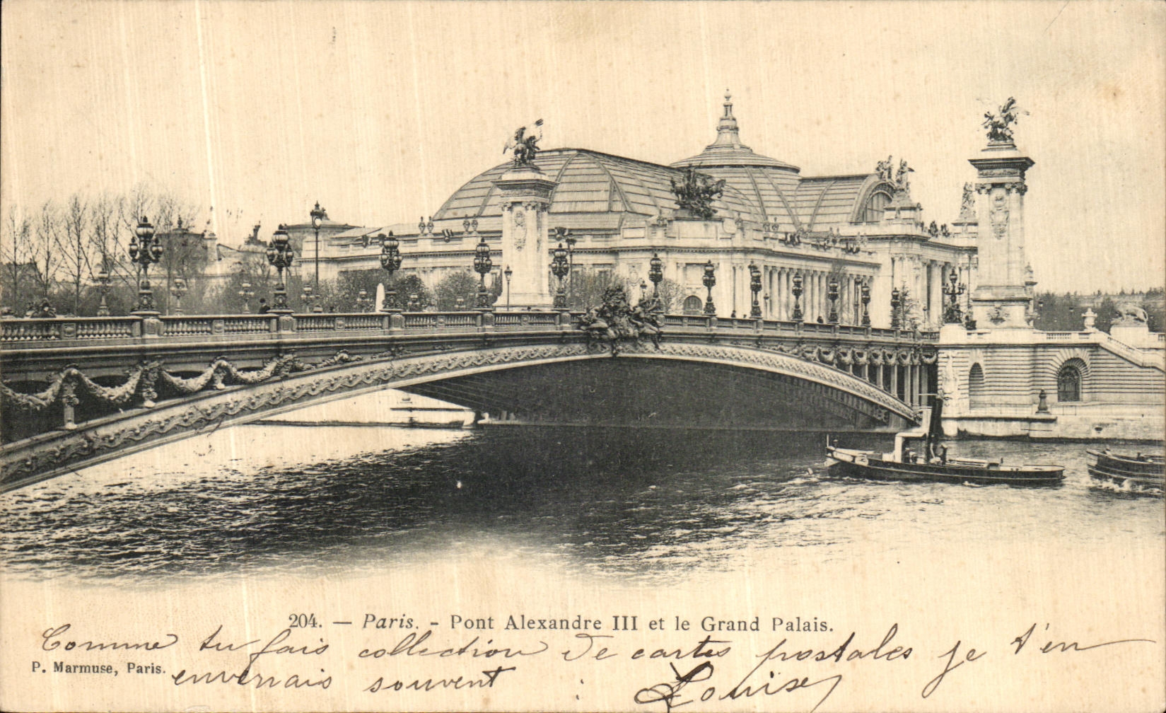 CPA Paris Pont Alexandre III et le grand palais
