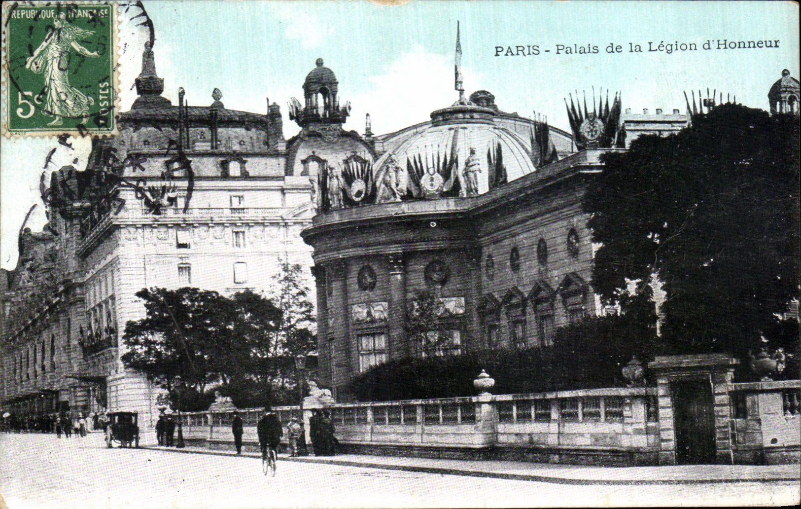 VINTAGE POSTCARD Paris Palate the Legion D Honor