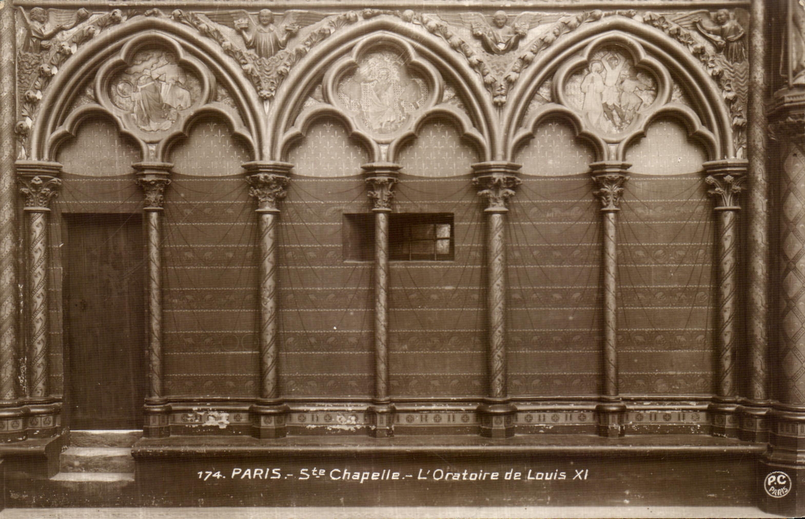 Camara acorazada L de Paris de la POSTAL de la VENDIMIA oratoria de Louis XI