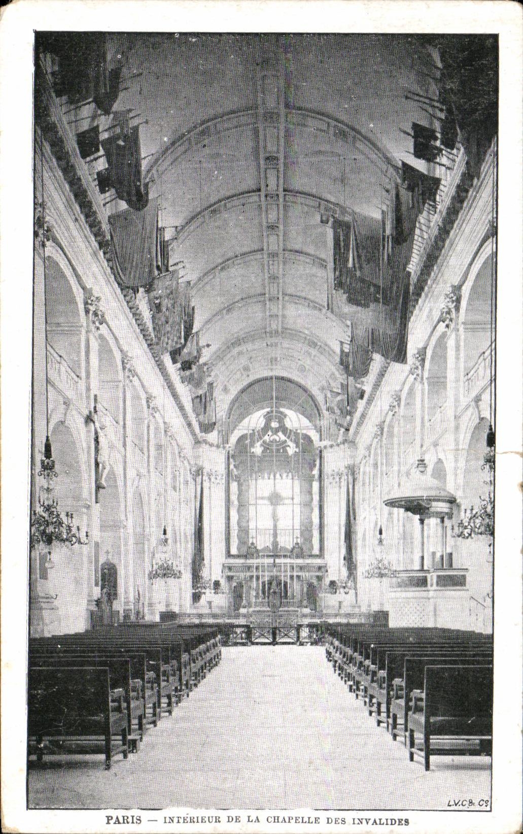 VINTAGE POSTCARD Paris Inteuieur Of the Vault Of the Invalids