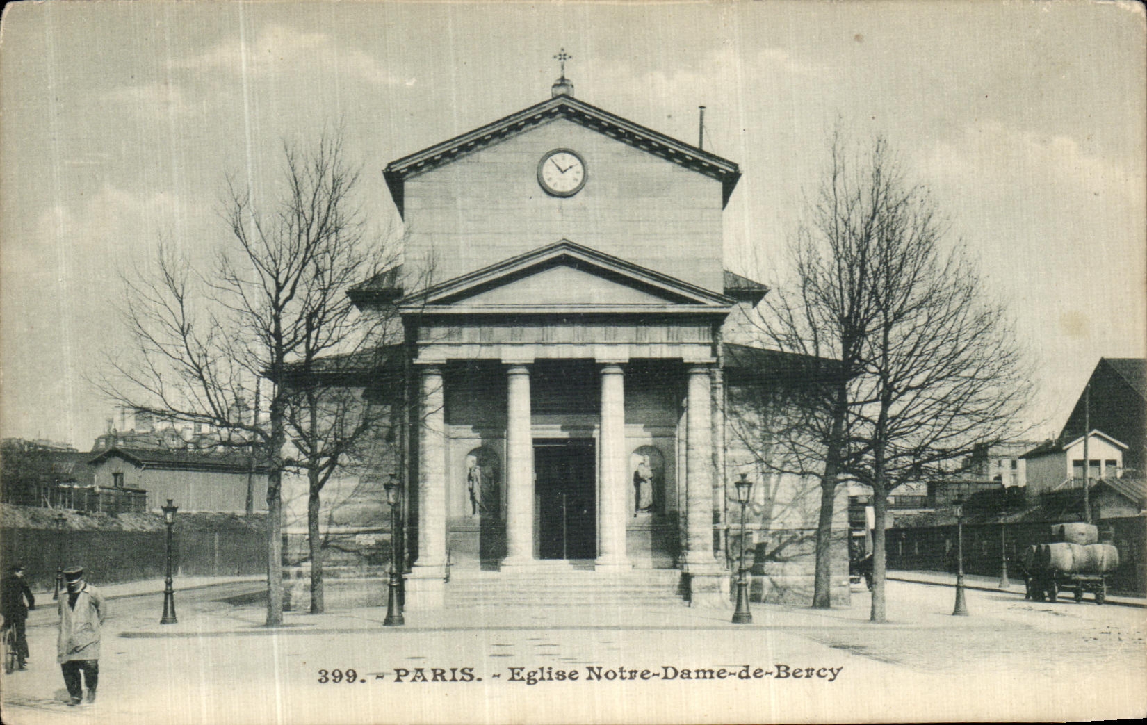 VINTAGE POSTCARD Paris Notre Dame Church of Bercy