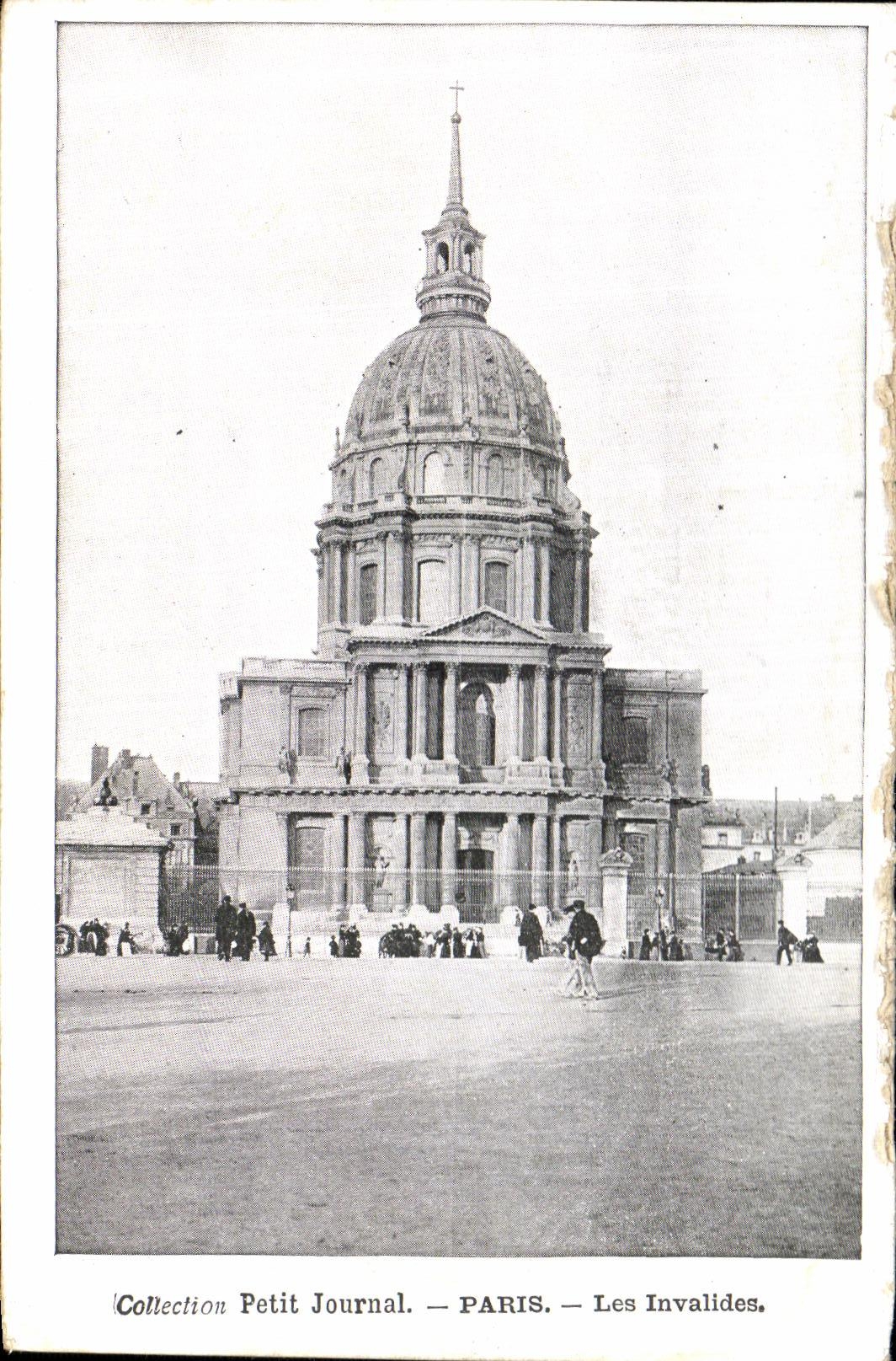 VINTAGE POSTCARD Paris Invalids Small Newspaper