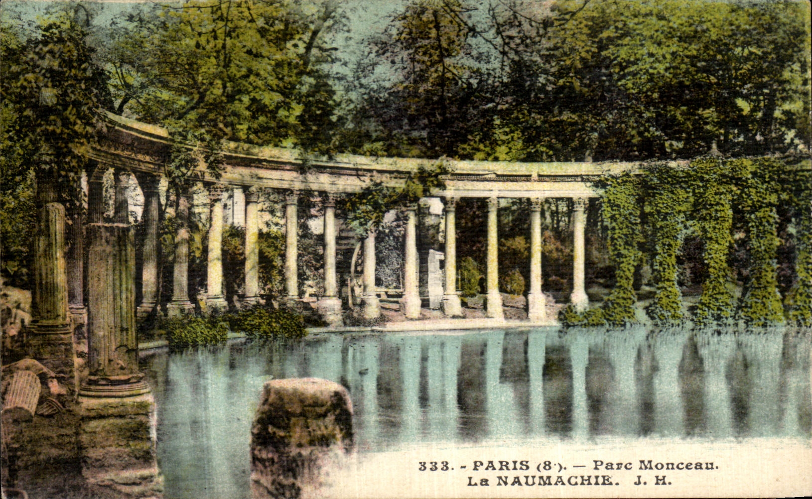 VINTAGE POSTCARD Paris Avoids Heap Naumachie