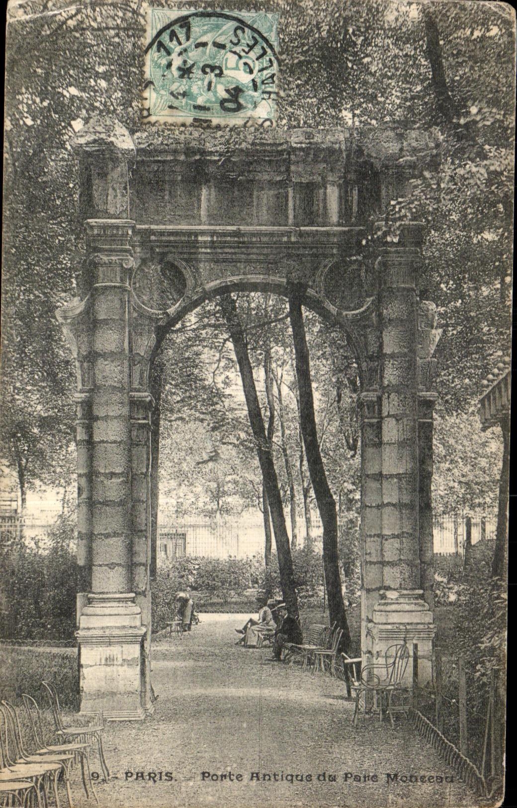 VINTAGE POSTCARD Paris Porte Ancient of Avoids Heap