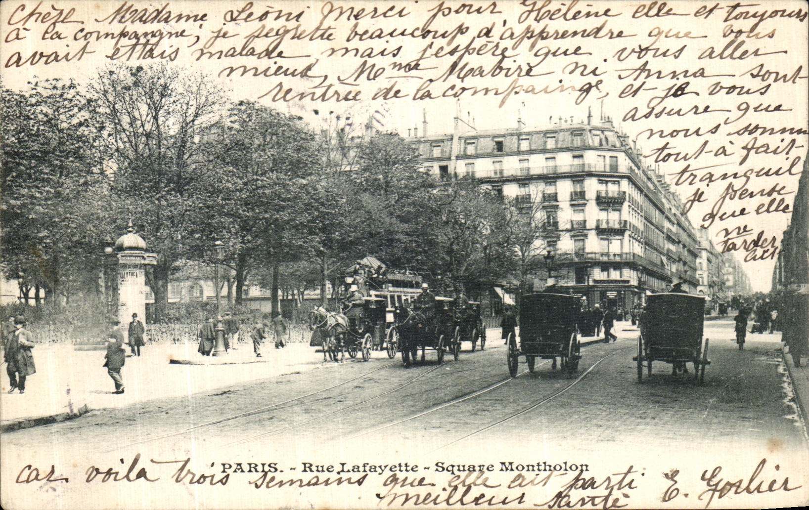 CPA Paris Rue Lafayette Square Montholon