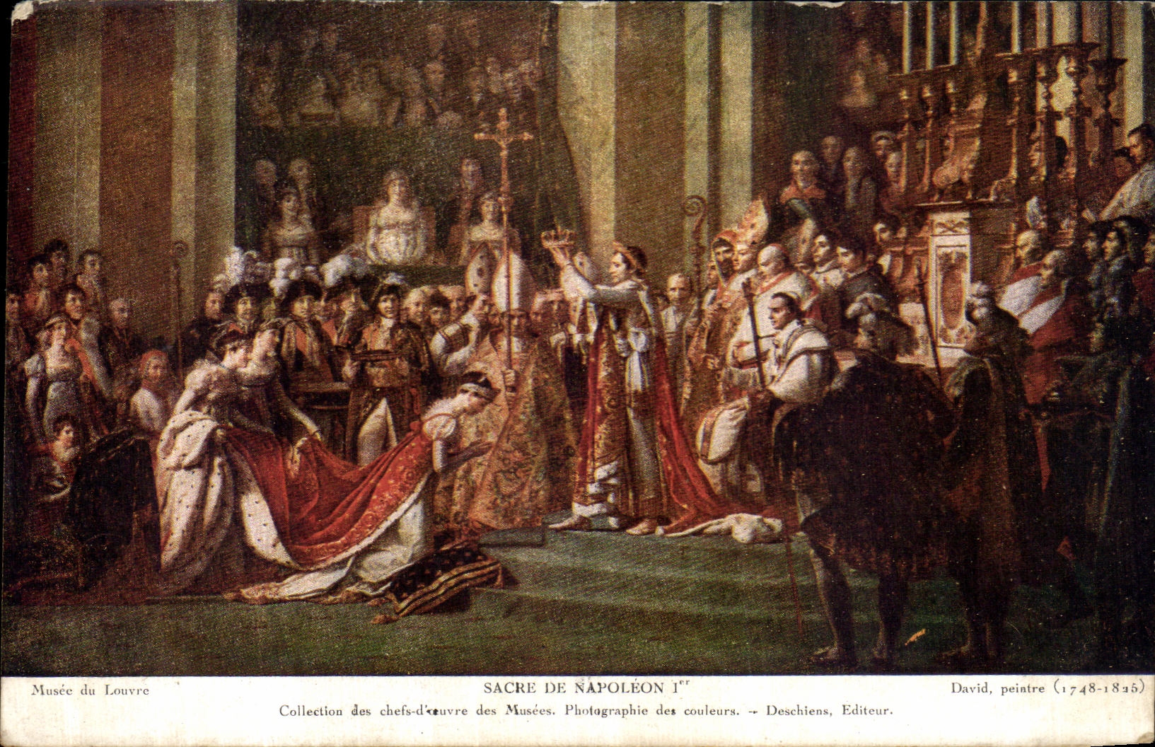 VINTAGE POSTCARD Sacring Of Napoleon 1st David