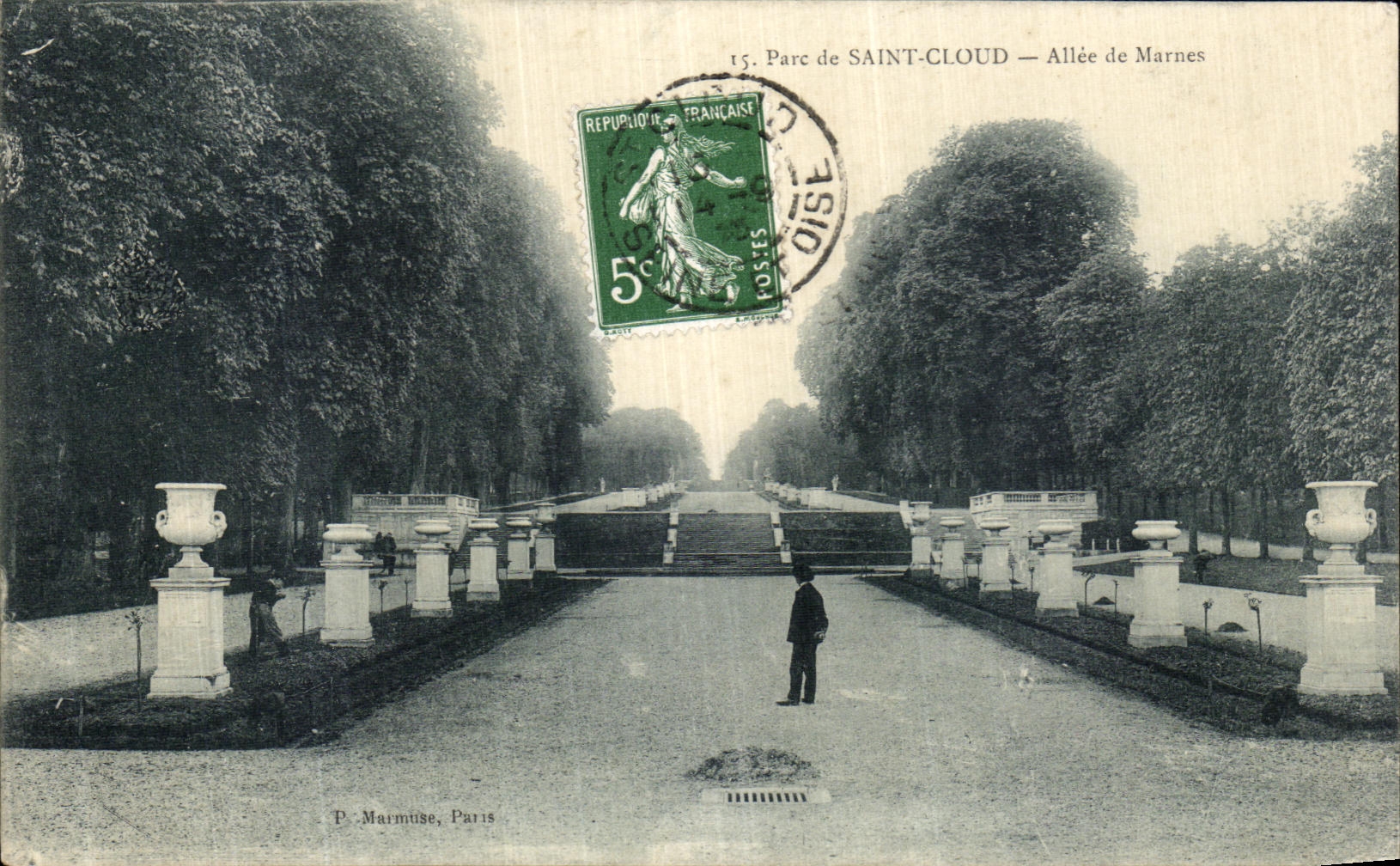 CPA Parc de Saint Cloud Allee de Marnes