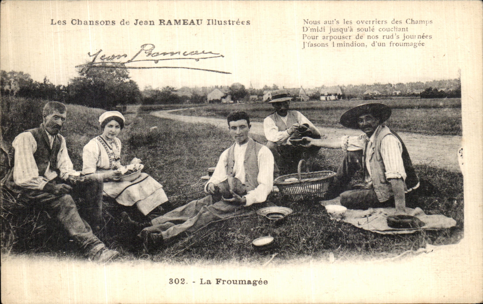 CPA Les Chansons de Jean Rameau Illustrees La Froumagee