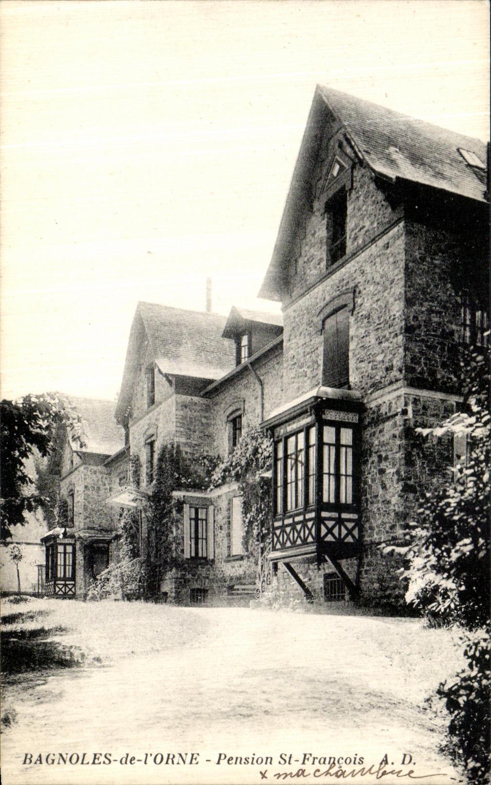 CPA Bagnoles De L Orne Pension St Francois