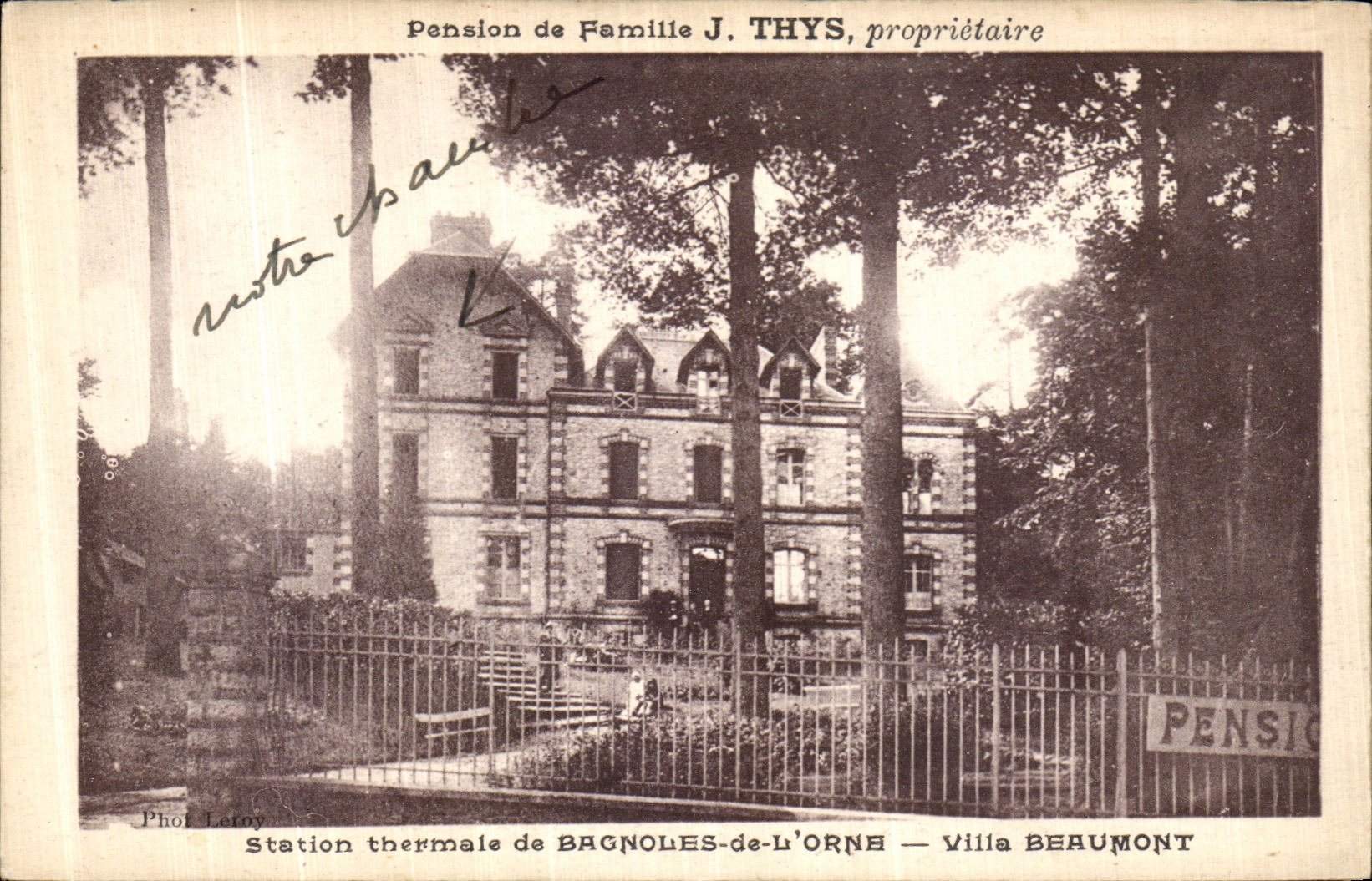 CPA Bagnoles De L Orne Villa Berumont
