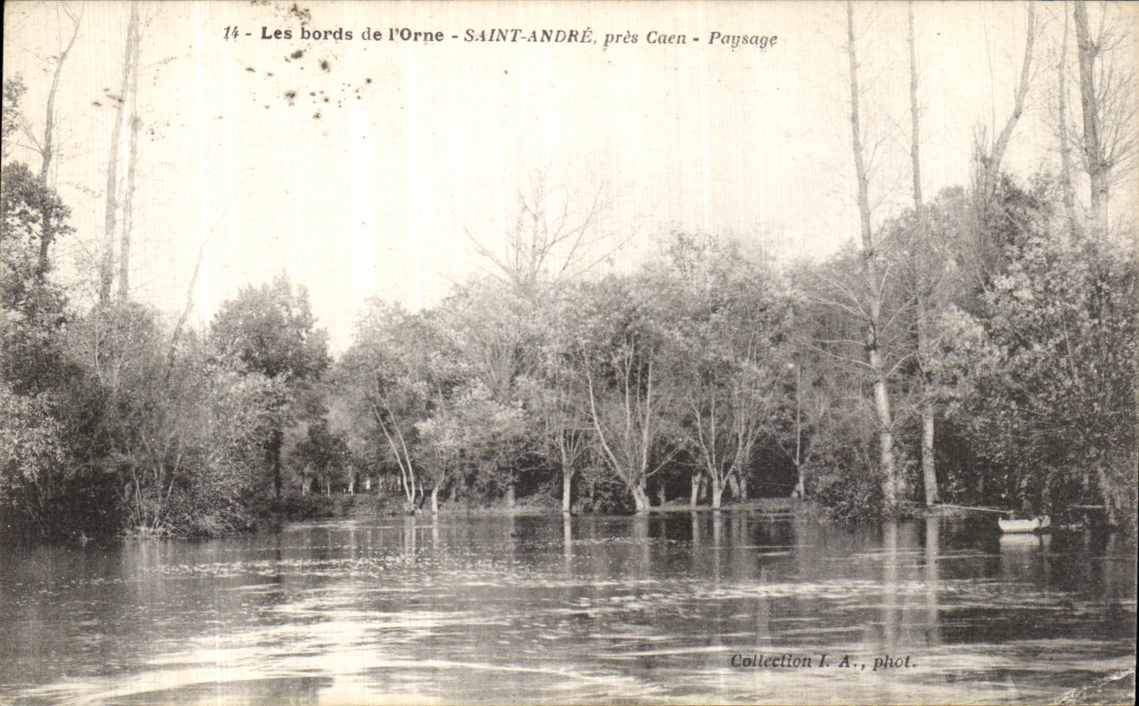 CPA Les bords de l Orne Saint Andre pres Caen Paysage