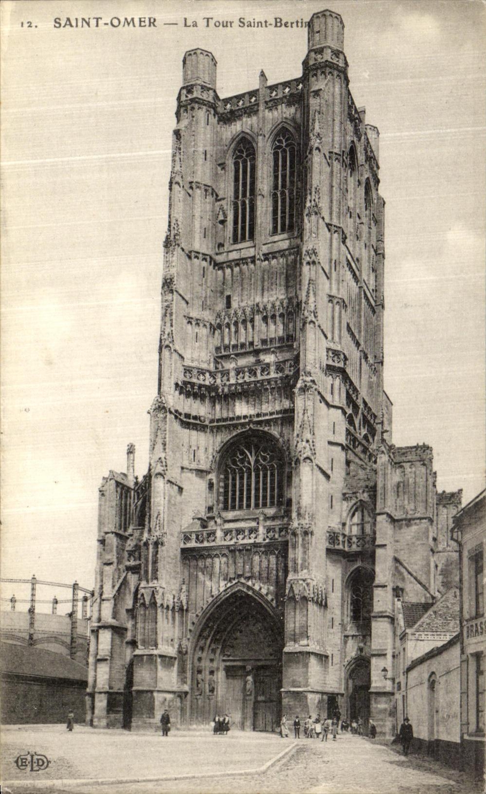 VINTAGE POSTCARD Holy Omer the Tower Holy Bertin