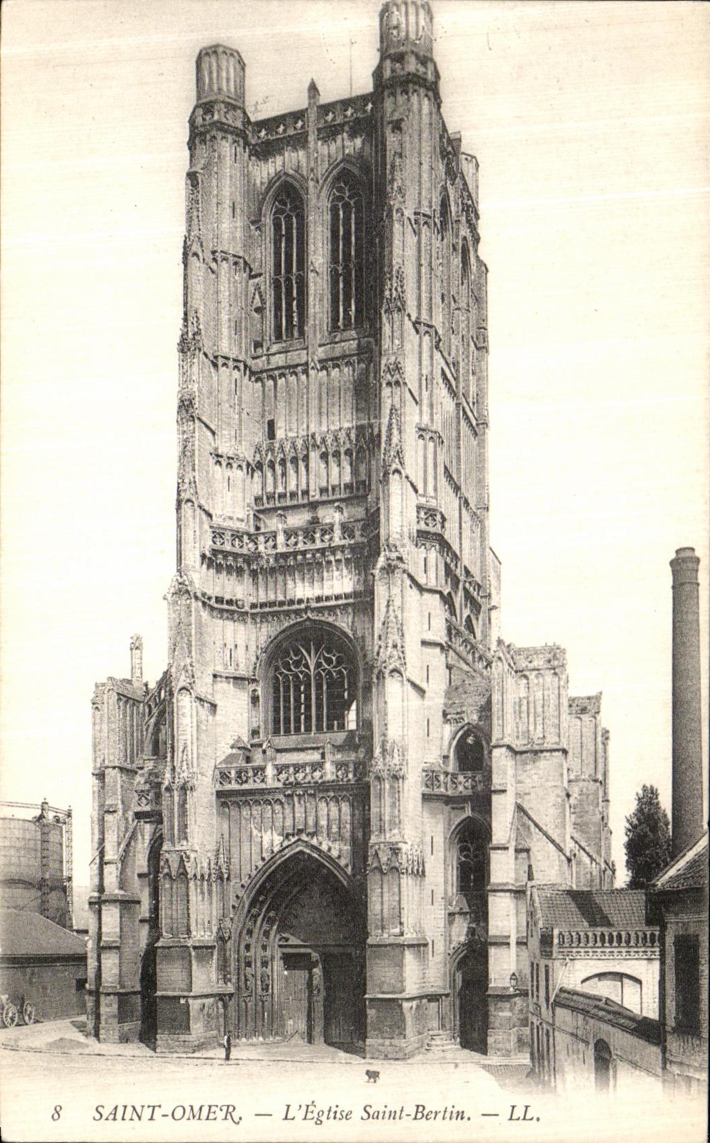 VINTAGE POSTCARD Holy Omer L Church Holy Bertin