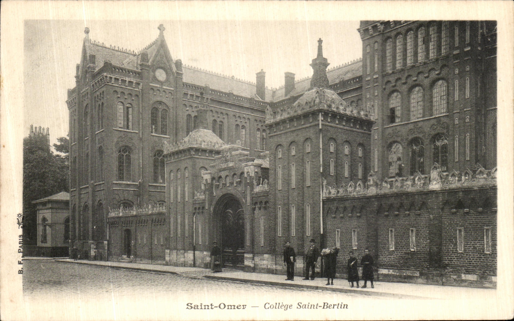 VINTAGE POSTCARD Holy Omer Holy College Bertin