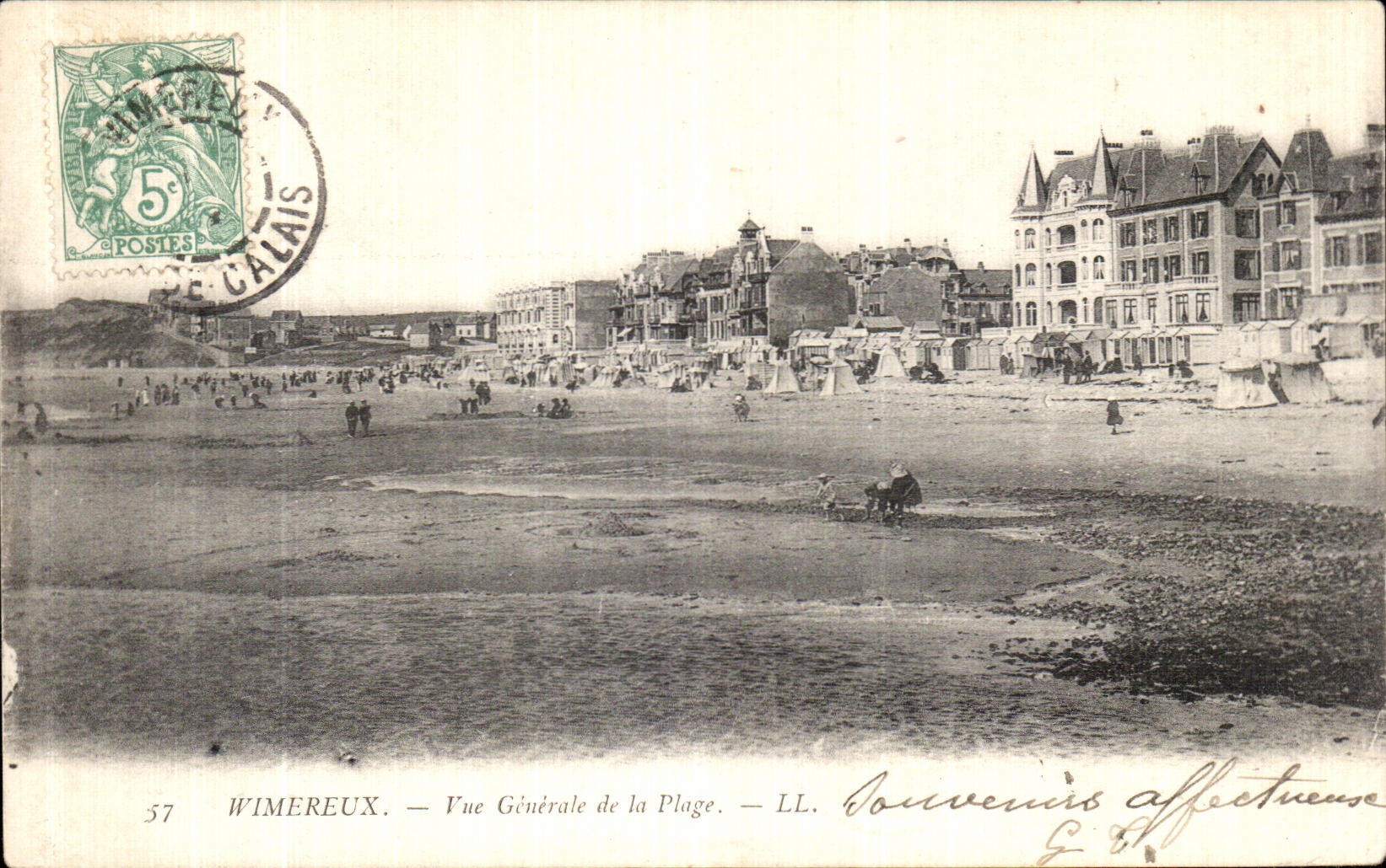 CPA Wimereux Vue Generale de La Plage