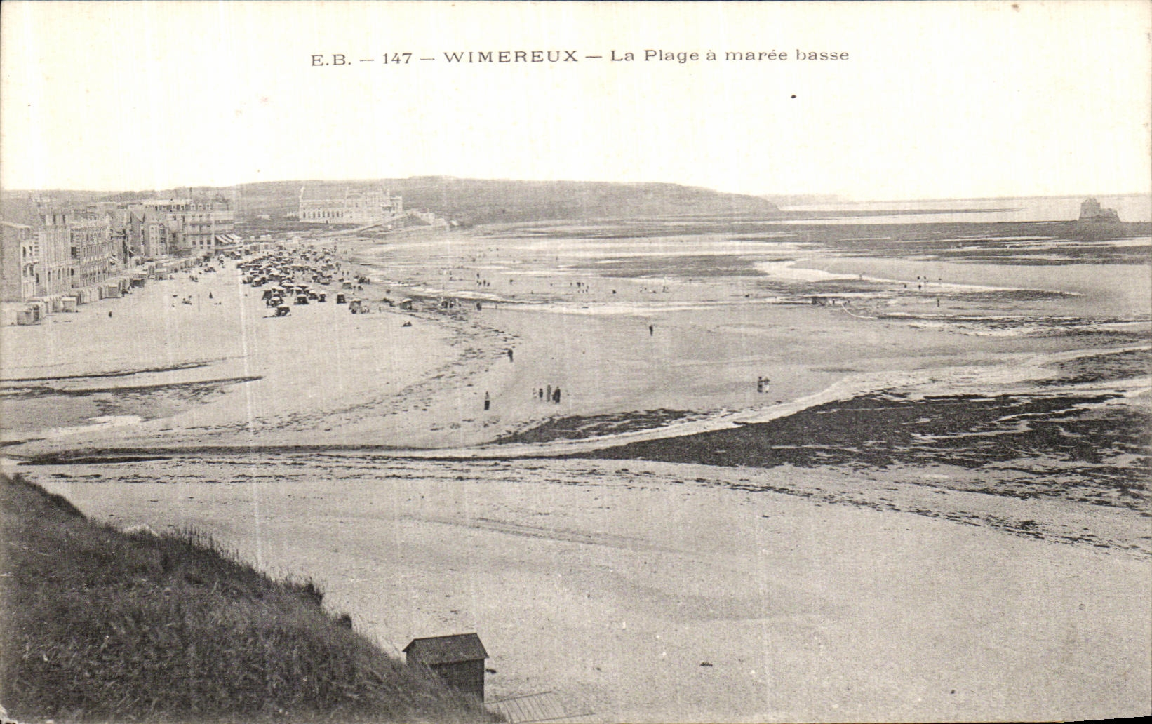 CPA Wimereux La Plage a Maree Basse