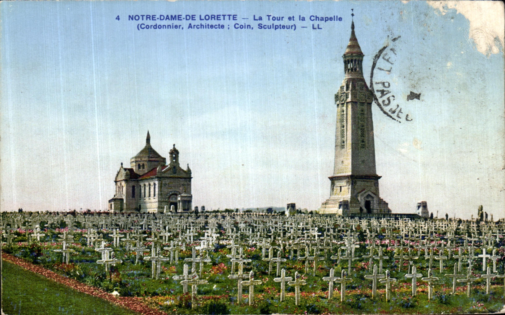 CPA Notre Dame De Lorette La Tour et La Chapelle