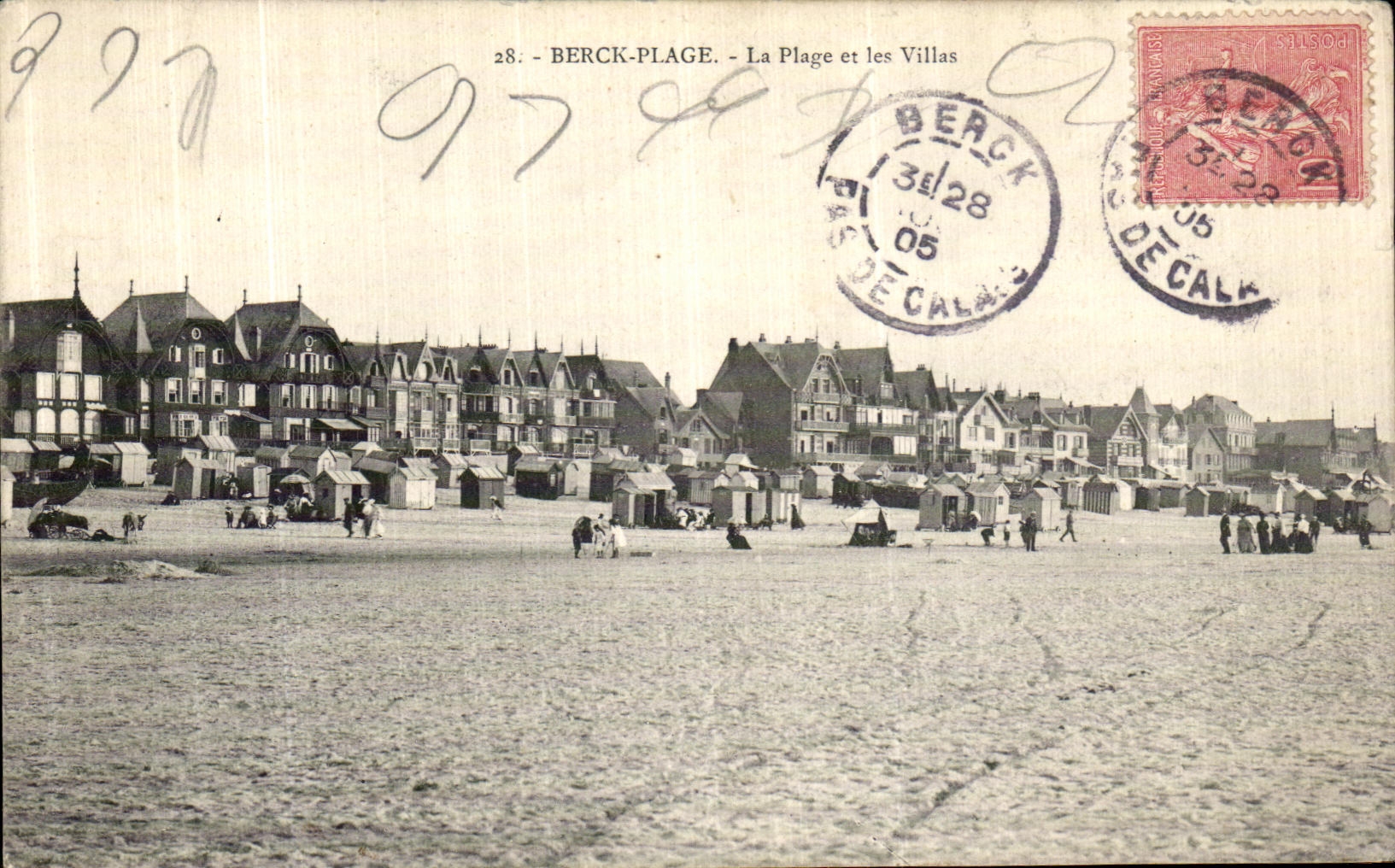 CPA Berck Plage La Plage et les Villas