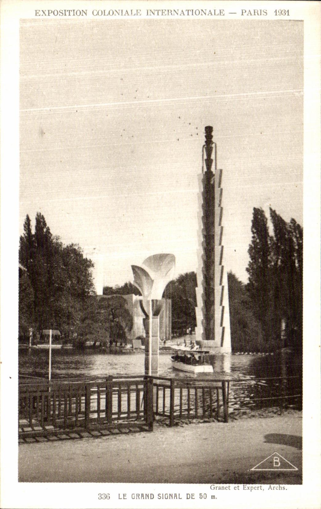 De la VENDIMIA de la POSTAL de Paris senal grande del international 1931 coloniales favorablemente de los 50m