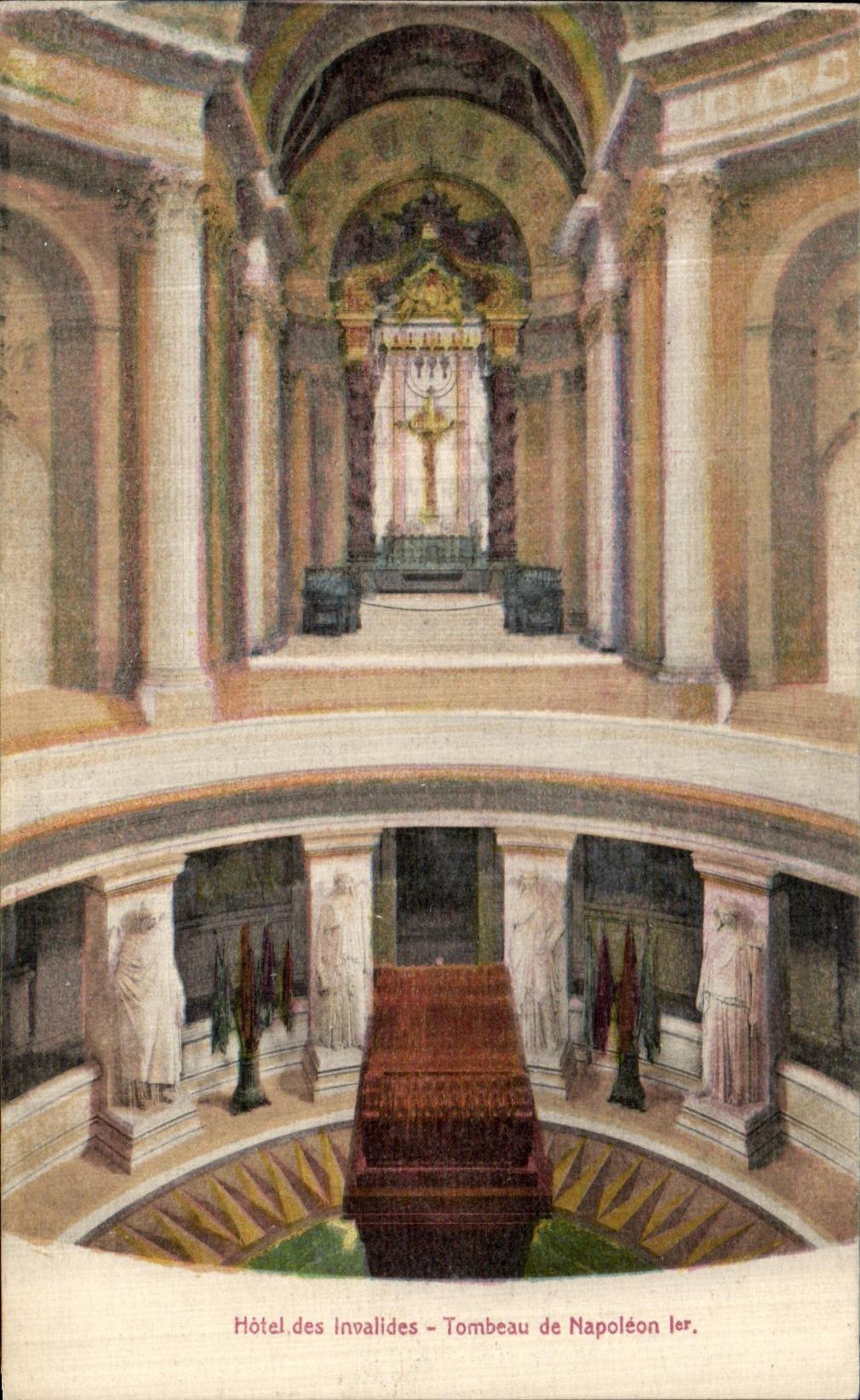 VINTAGE POSTCARD Hotel of the Invalids Tomb of Napoleon ler
