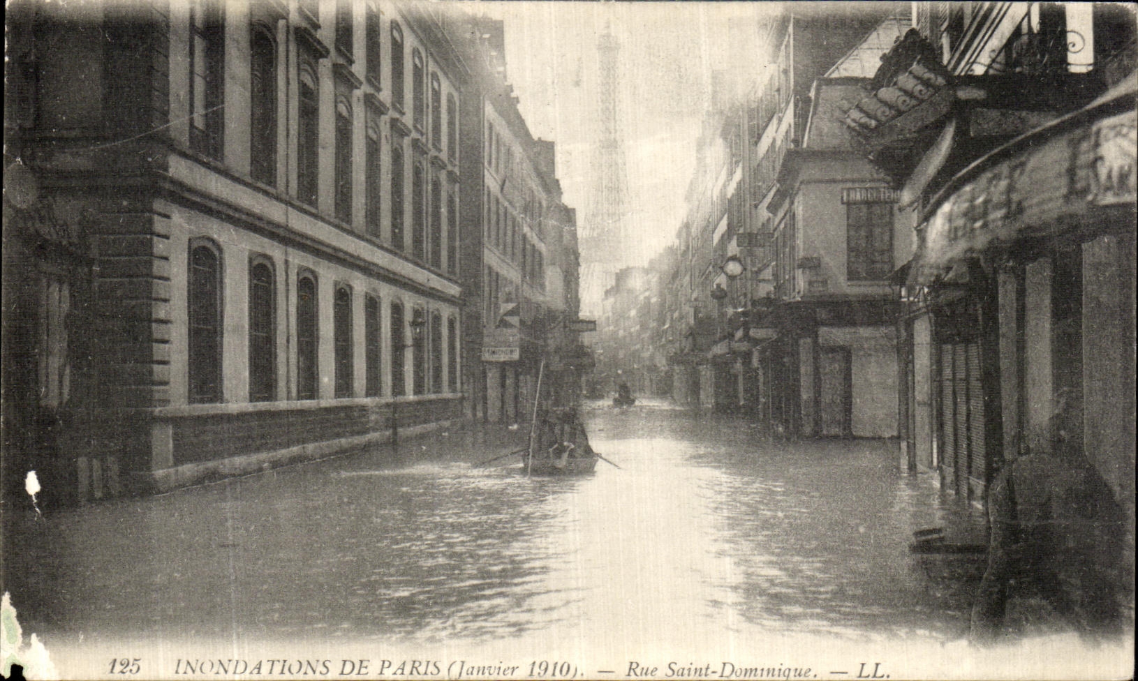CPA Inondations de Paris Rue Saint Dominique