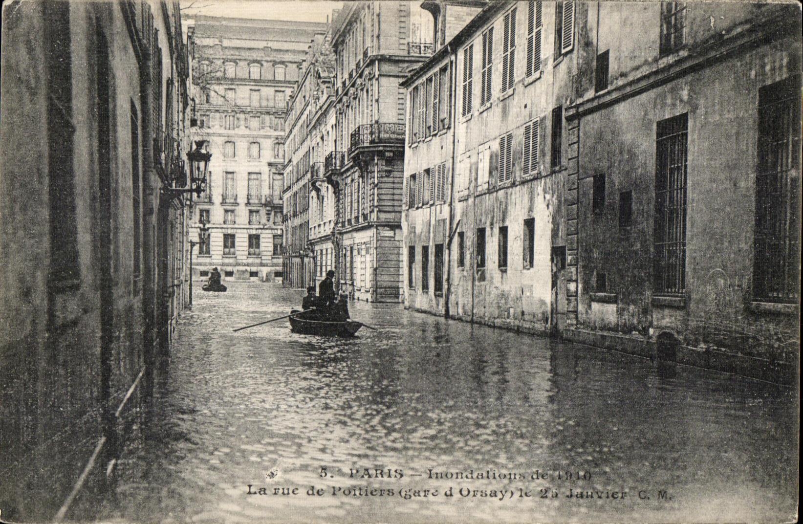 CPA Paris Inondations La vue de Poitiers