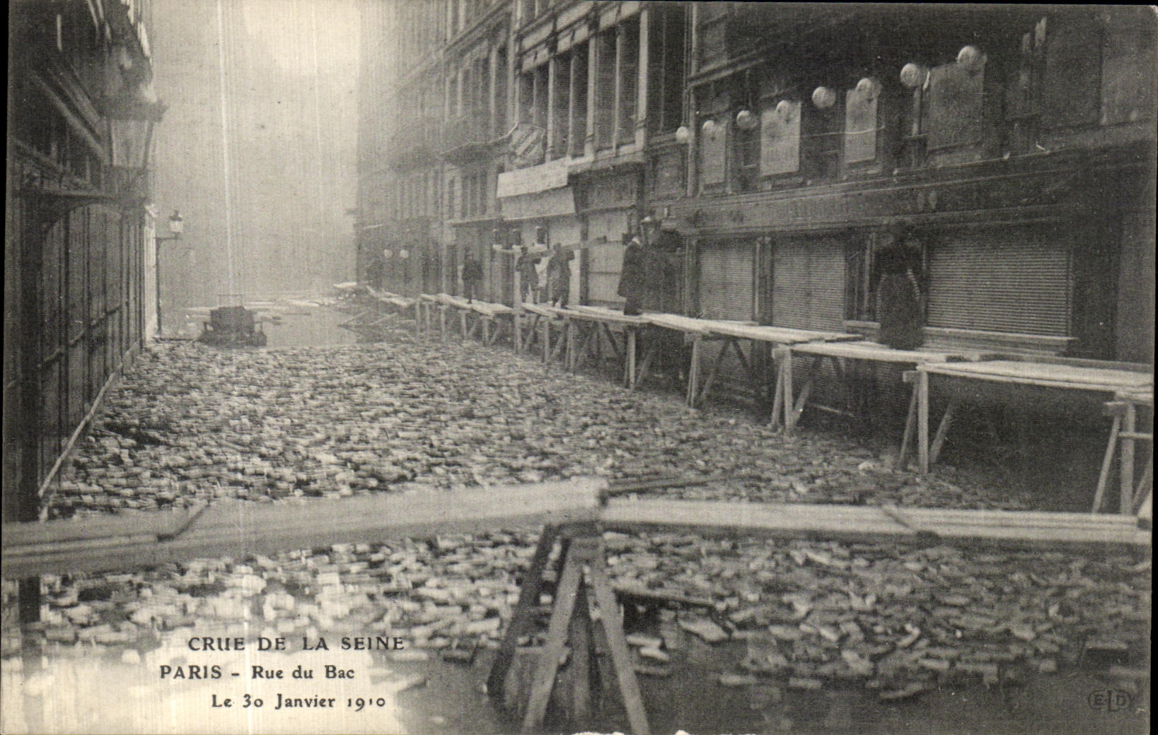 CPA Crue de la Seine Paris Rue du Bac