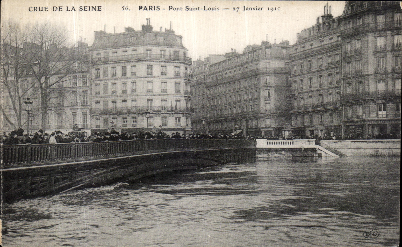 CPA Paris Pont Saint Louis 