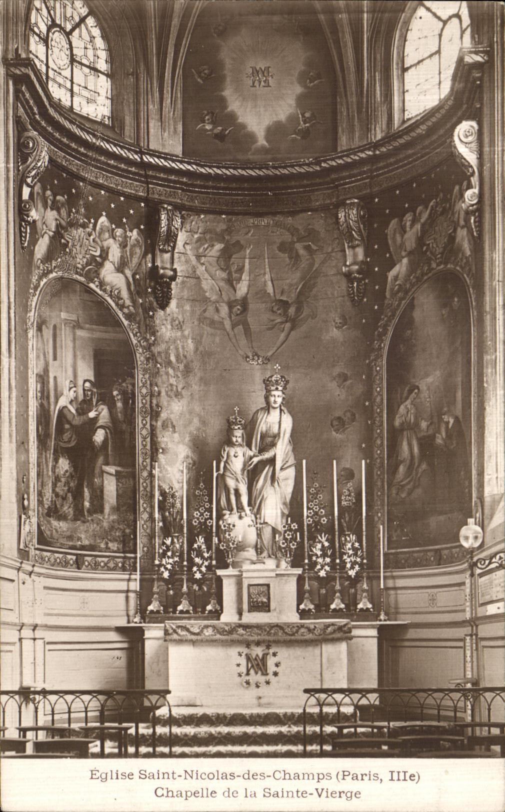 CPA Paris Eglise Saint Nicolas des Champs Chapelle de la Sainte Vierge