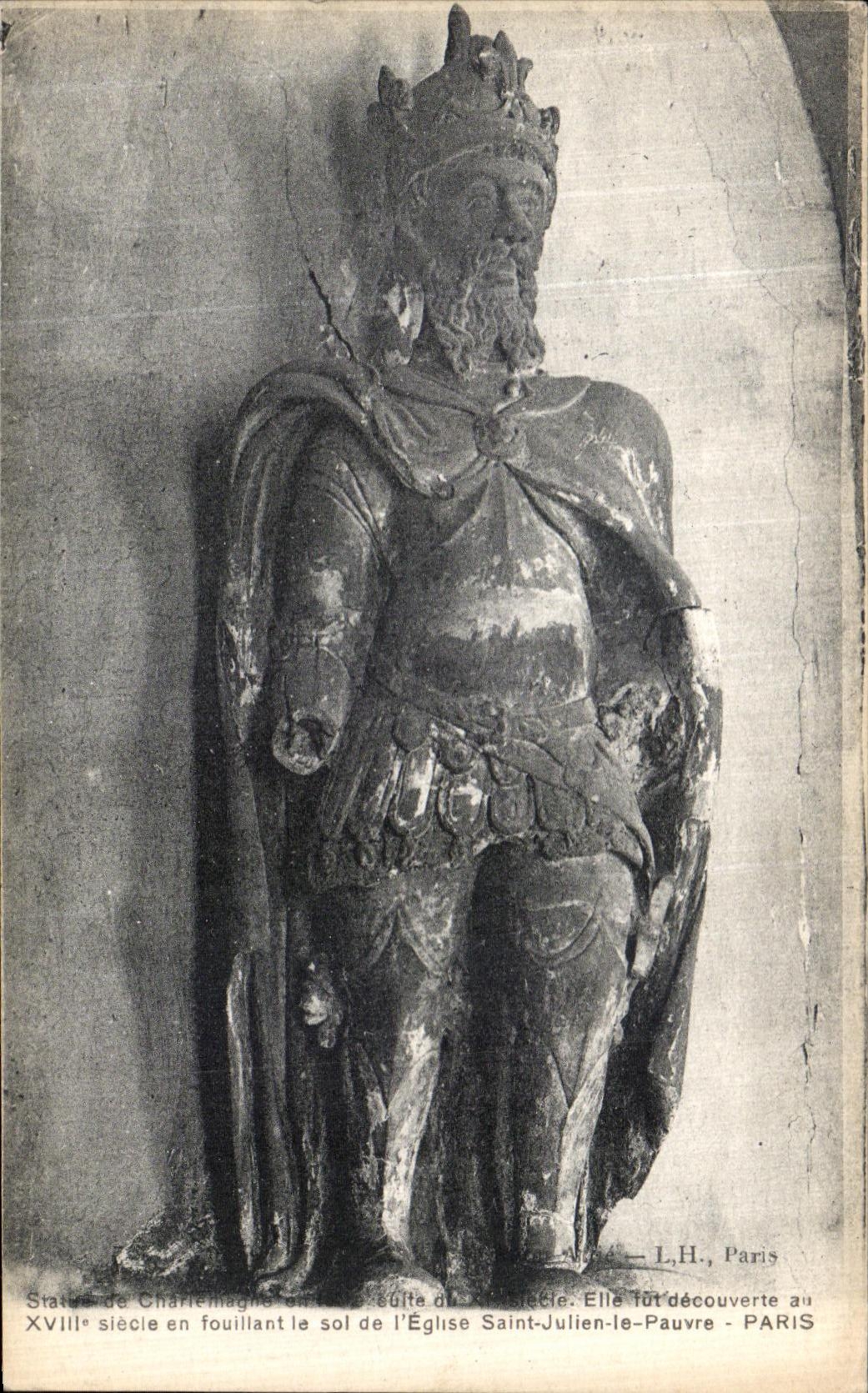 VINTAGE POSTCARD Paris Rules of Charlemagen