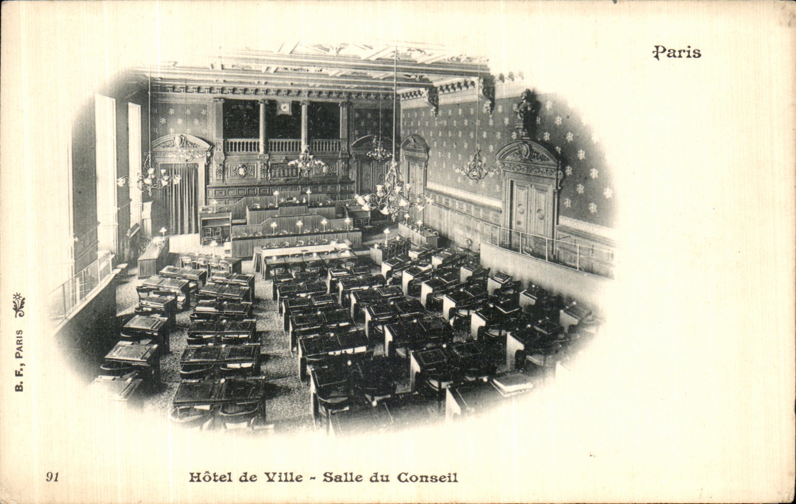 CPA Paris Hotel de Ville Salle du Conseil
