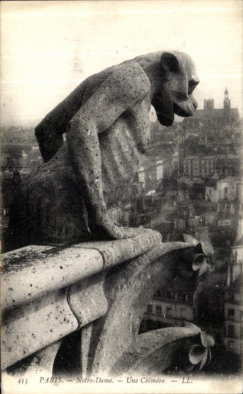 POSTAL Paris Notre Dame de la VENDIMIA un diablo ideal