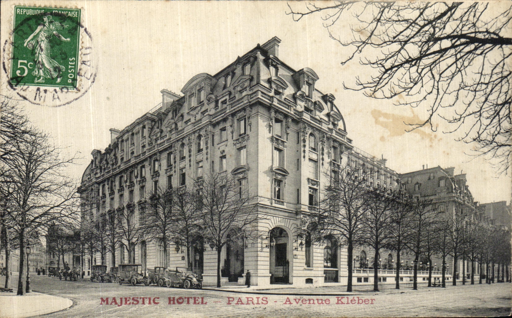 CPA Majestic Hotel Paris Avenue Kleber