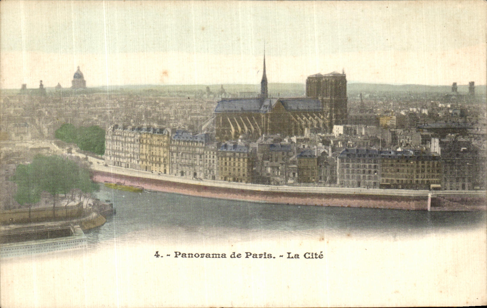 Panorama de la POSTAL de la VENDIMIA de Paris el ISCED Notre Dame