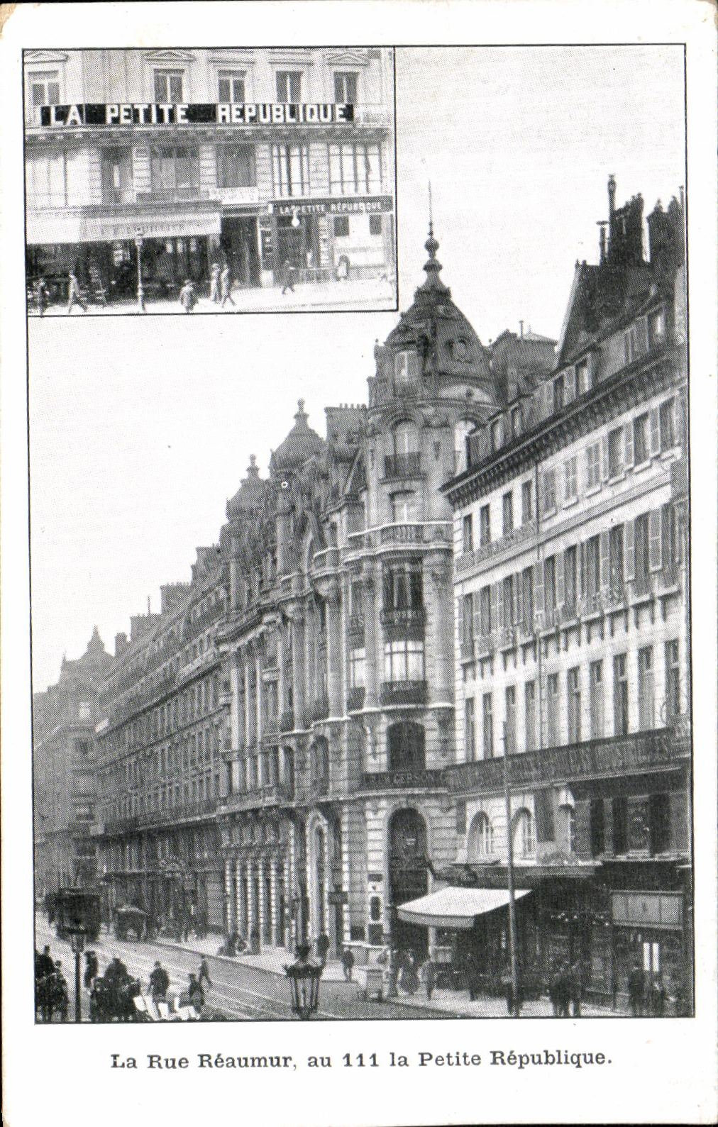 CPA La Rue Reaumur Au 111 La Petite Republique Paris 