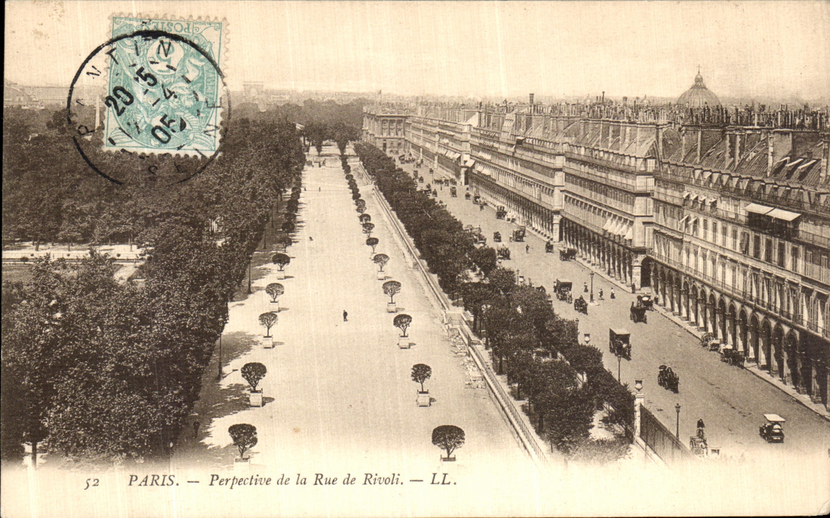 CPA Paris Perpective de la Rue de Rivoli