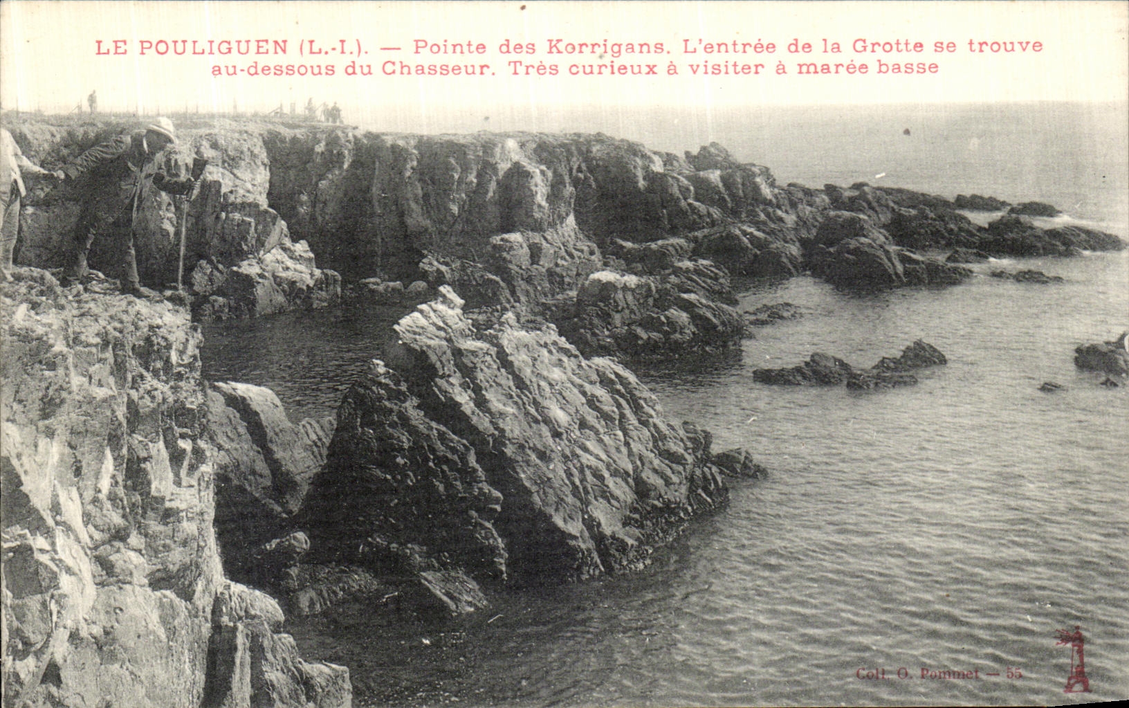 VINTAGE POSTCARD Pouliguen Points Goblins