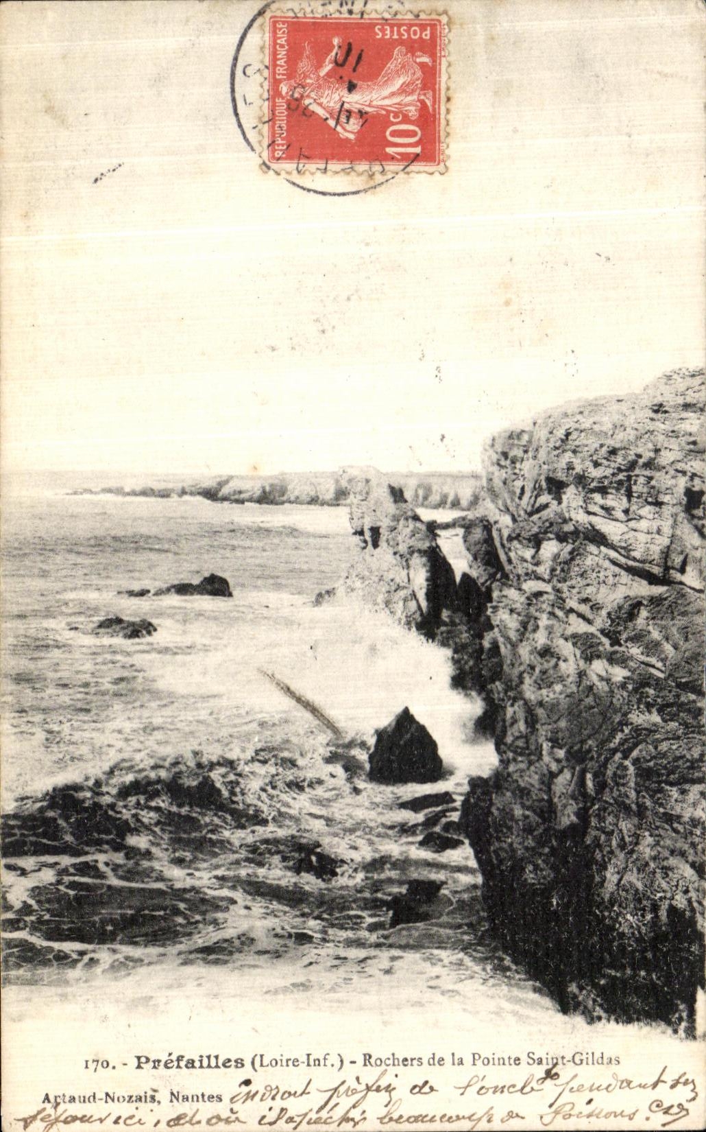 CPA Prefailles Rochers de la Pointe Saint Gildas