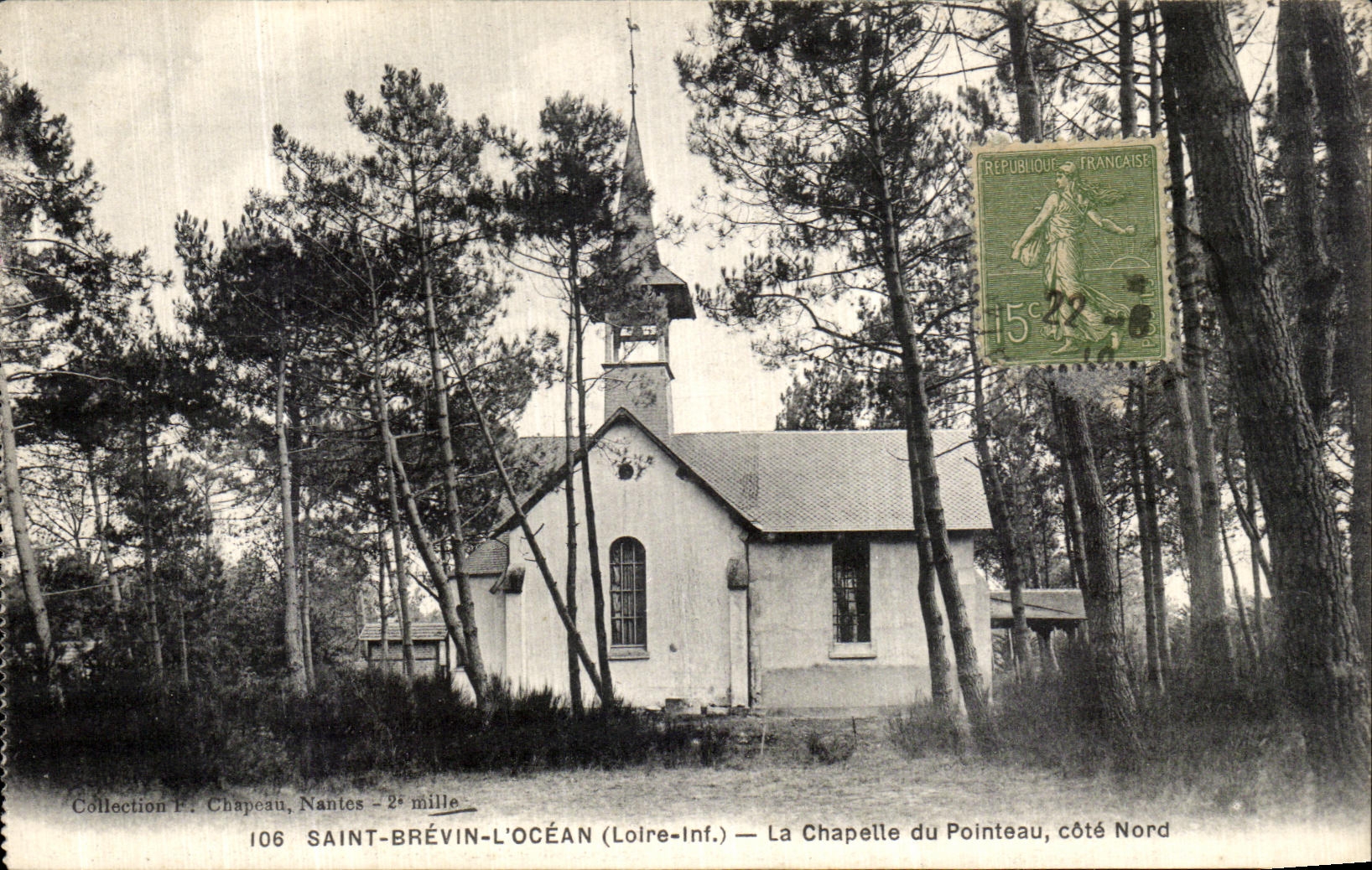 CPA Saint Brevin L Ocean La Chapelle du Pointeau Cote Nord