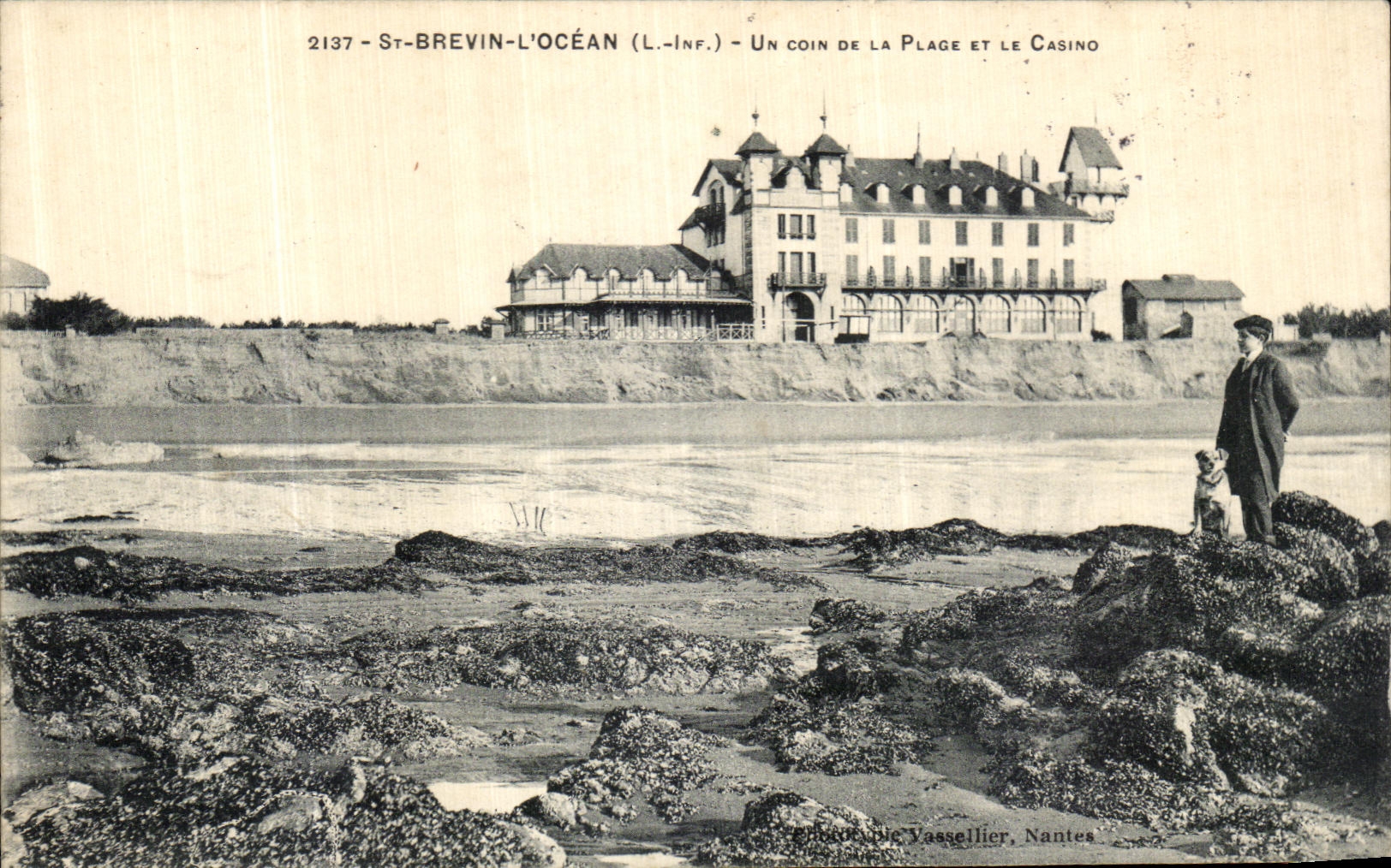 CPA Saint Brevin L Ocean Un Coin de la Plage et le Casino
