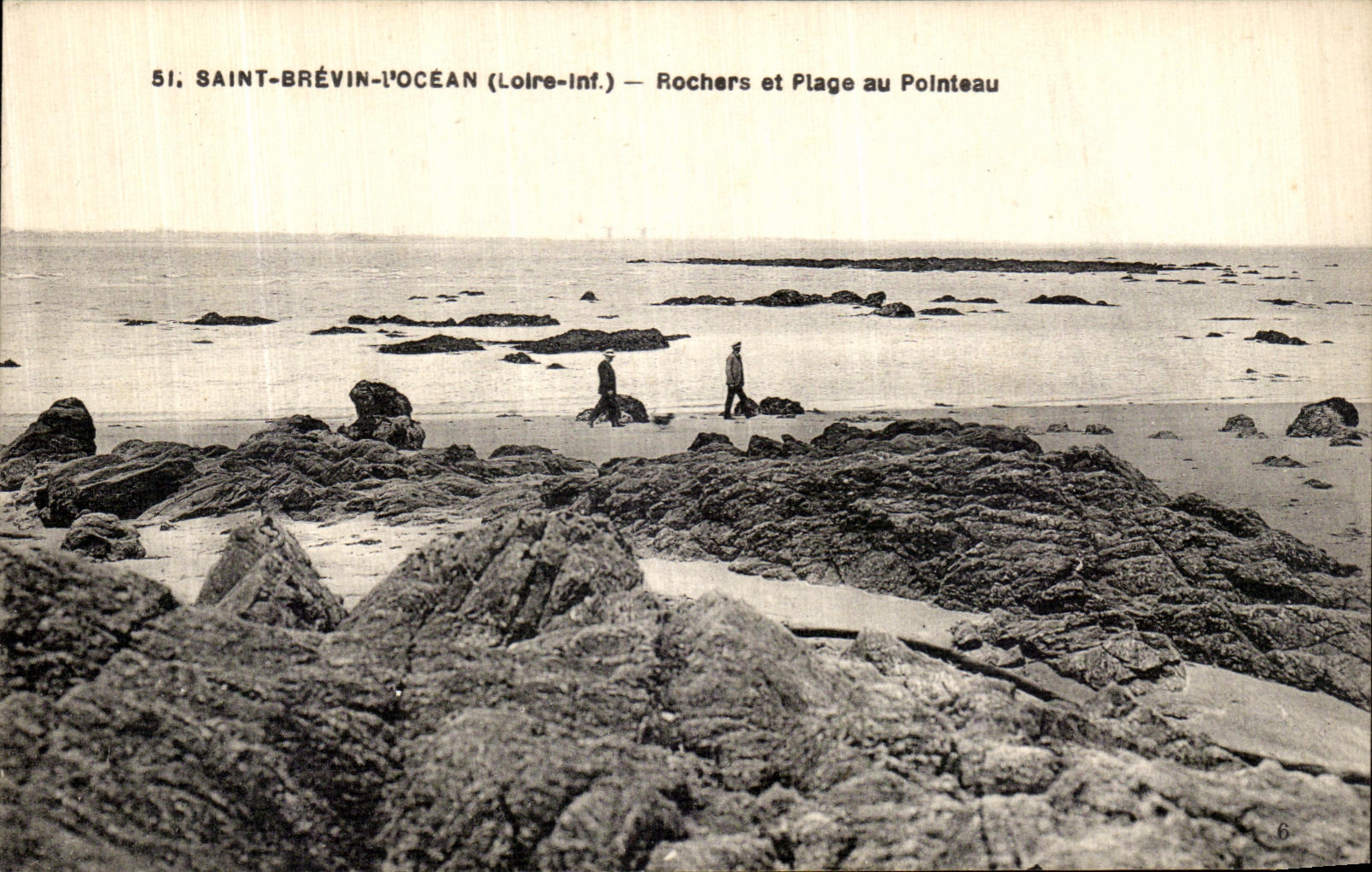 CPA Saint Brevin l Ocean Rochers et Plage au Pointeau