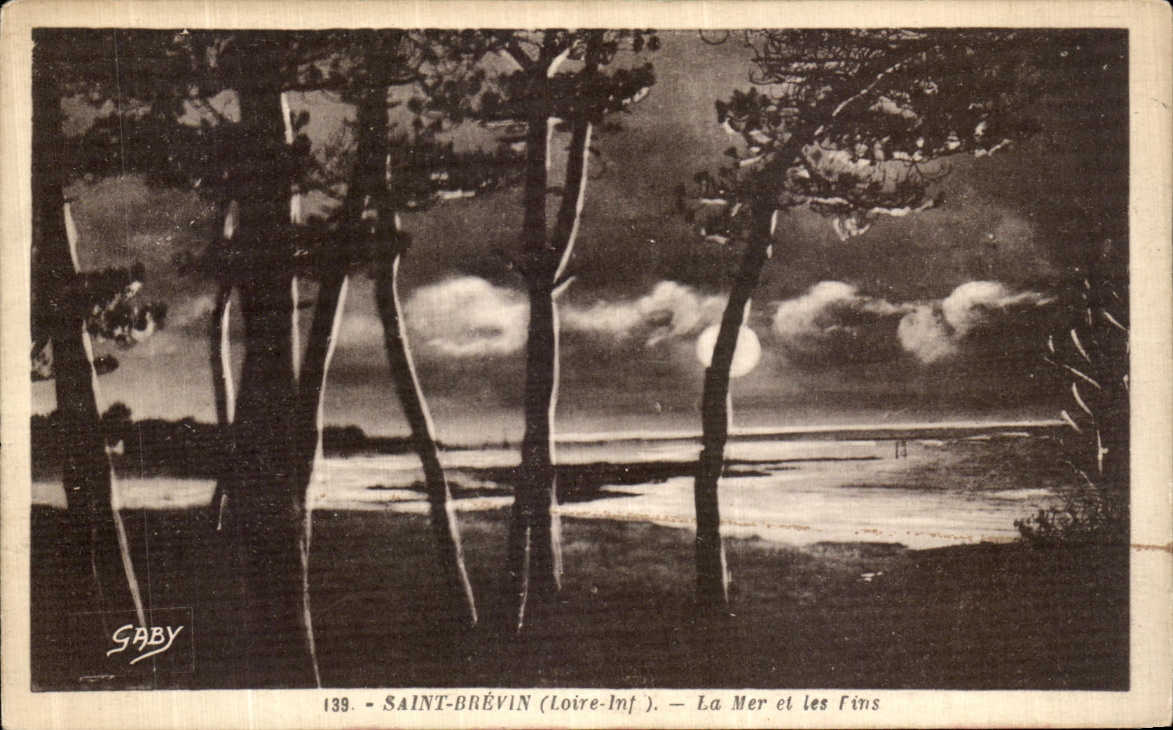 CPA Saint Brevin les Pins La Mer et les pins