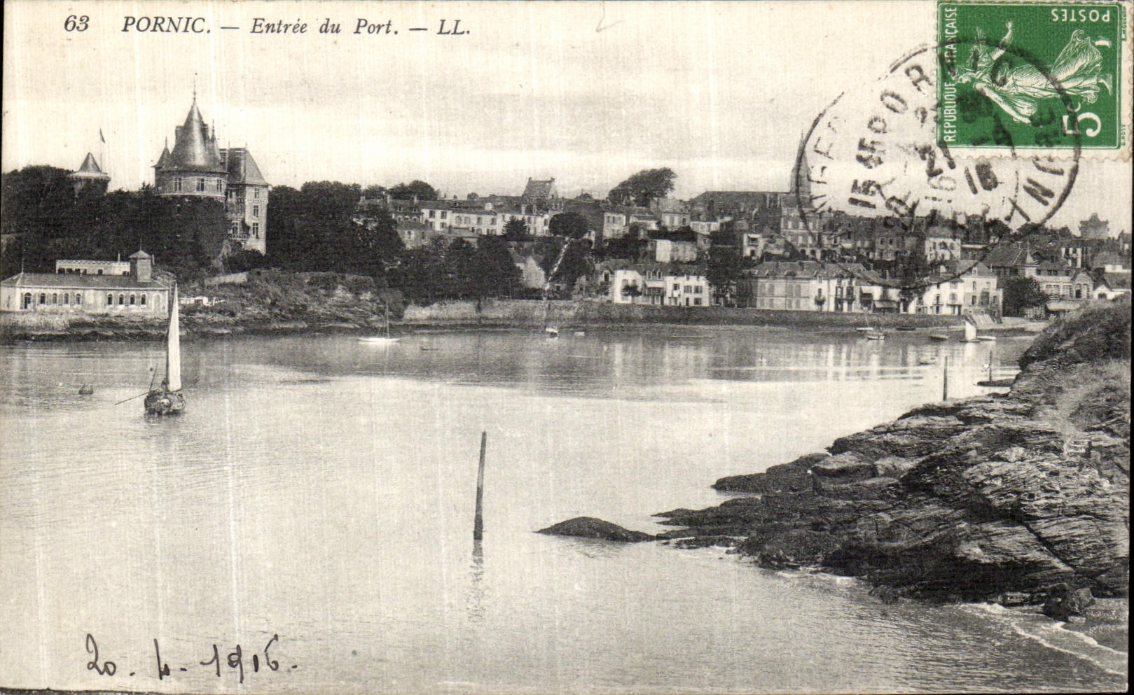 CPA Pornic Entree du Port