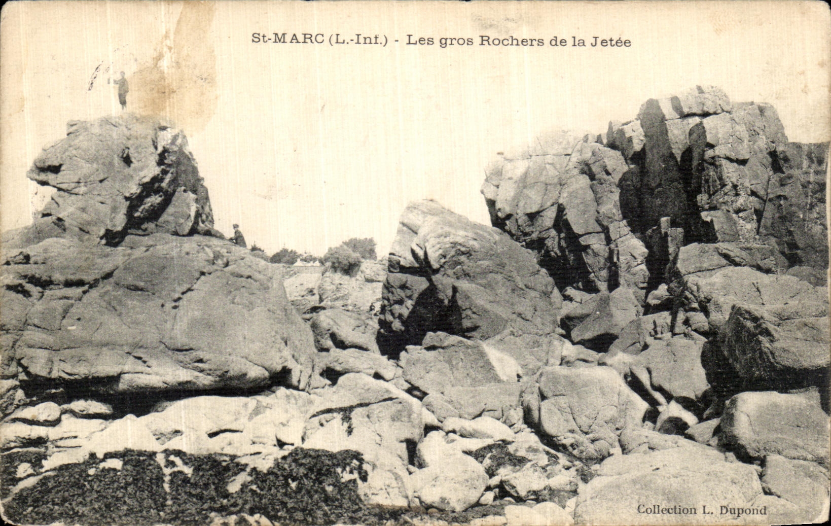 CPA St Marc Les Gros Rochers de la Jetee